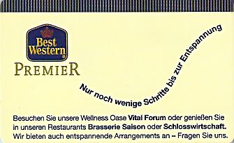 Hotel Keycard Best Western  Germany Front