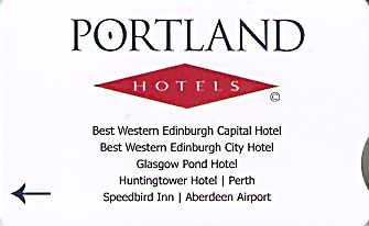 Hotel Keycard Best Western Edinburgh United Kingdom Front