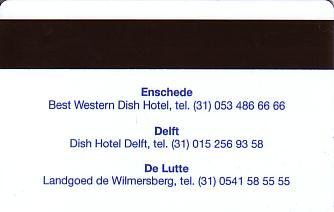 Hotel Keycard Best Western Enschede Netherlands Back