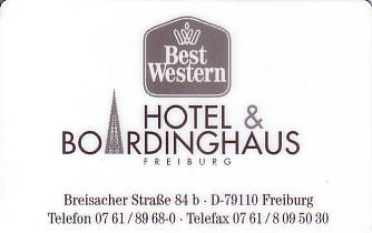 Hotel Keycard Best Western Freiburg Germany Front