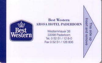 Hotel Keycard Best Western Paderborn Germany Front