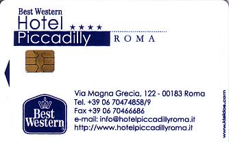 Hotel Keycard Best Western Rome Italy Front