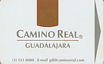 Hotel Keycard Camino Real Guadalajara Mexico Front