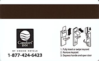 Hotel Keycard Comfort Inn & Suites Nebraska (State) U.S.A. (State) Back