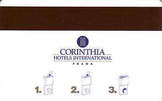 Hotel Keycard Corinthia Prague Czech Republic Back