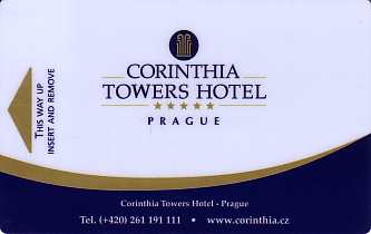 Hotel Keycard Corinthia Prague Czech Republic Front