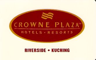 Hotel Keycard Crowne Plaza Kuching Malaysia Front