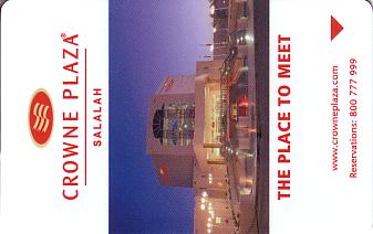 Hotel Keycard Crowne Plaza Salalah Oman Front