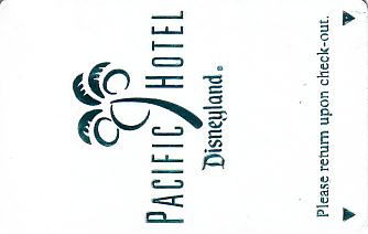 Hotel Keycard Disney Hotels Pacific  Front