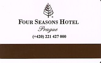 Hotel Keycard Four Seasons Prague Czech Republic Back