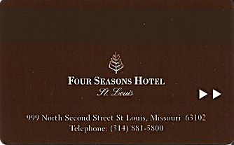 Hotel Keycard Four Seasons St Louis U.S.A. Back