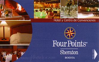 Hotel Keycard Four Points Hotels Bogota Colombia Front