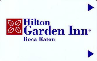 Hotel Keycard Hilton Garden Inn Boca Raton U.S.A. Front