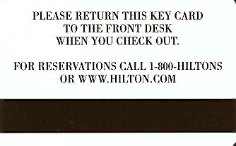 Hotel Keycard Hilton Garden Inn Las Vegas U.S.A. Back