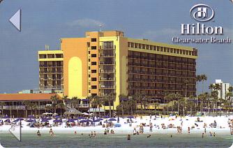 Hotel Keycard Hilton Clearwater Beach U.S.A. Front