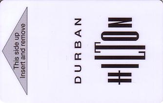Hotel Keycard Hilton Durban South Africa Front
