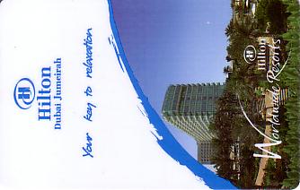 Hotel Keycard Hilton Dubai United Arab Emirates Front