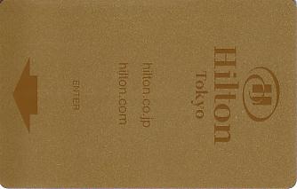 Hotel Keycard Hilton Tokyo Japan Front