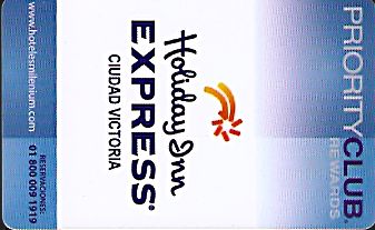 Hotel Keycard Holiday Inn Express Ciudad Victoria Mexico Front