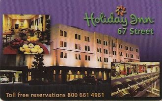 Hotel Keycard Holiday Inn Alberta Canada Front