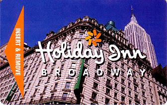 Hotel Keycard Holiday Inn Broadway U.S.A. Front
