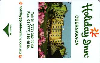 Hotel Keycard Holiday Inn Cuernavaca Mexico Front