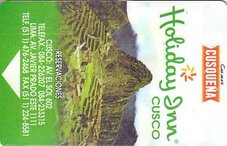Hotel Keycard Holiday Inn Cuzco Peru Front