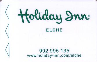 Hotel Keycard Holiday Inn Elche Spain Front