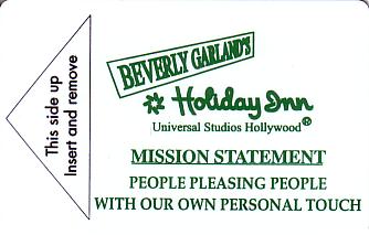 Hotel Keycard Holiday Inn Hollywood U.S.A. Front