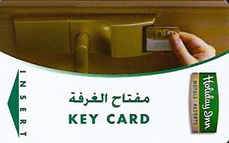 Hotel Keycard Holiday Inn Jeddah Saudi Arabia Front