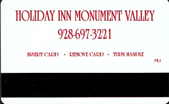 Hotel Keycard Holiday Inn Monument Valley U.S.A. Back