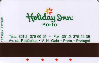 Hotel Keycard Holiday Inn Porto Portugal Back