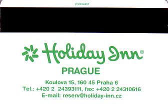 Hotel Keycard Holiday Inn Prague Czech Republic Back