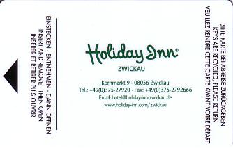 Hotel Keycard Holiday Inn Zwickau Germany Front