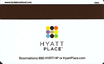 Hotel Keycard Hyatt Generic Back