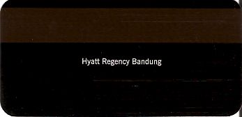 Hotel Keycard Hyatt Bandung Indonesia Back