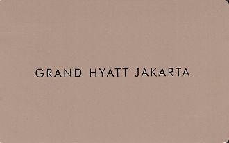 Hotel Keycard Hyatt Jakarta Indonesia Front