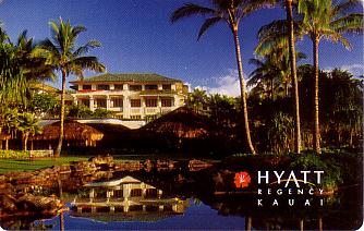 Hotel Keycard Hyatt Kauai U.S.A. Front