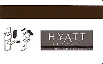 Hotel Keycard Hyatt Los Angeles U.S.A. Back