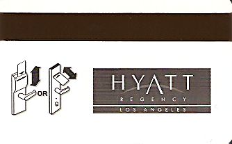 Hotel Keycard Hyatt Los Angeles U.S.A. Back