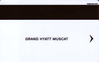 Hotel Keycard Hyatt Muscat Oman Back