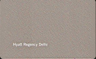 Hotel Keycard Hyatt New Delhi India Front