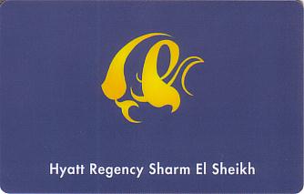 Hotel Keycard Hyatt Sharm El Sheikh Egypt Front