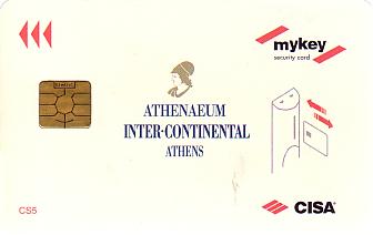 Hotel Keycard Inter-Continental Athens Greece Back