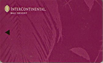 Hotel Keycard Inter-Continental Bali Indonesia Front
