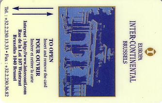 Hotel Keycard Inter-Continental Brussels Belgium Front
