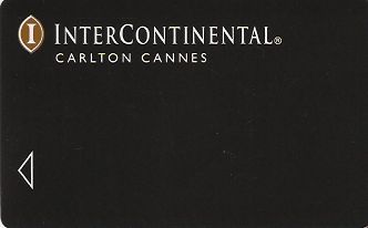 Hotel Keycard Inter-Continental Cannes France Front