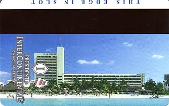 Hotel Keycard Inter-Continental Cancun Mexico Back