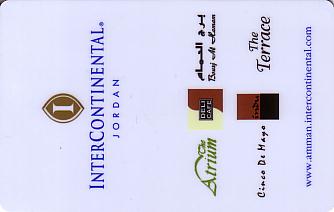 Hotel Keycard Inter-Continental  Jordan Front