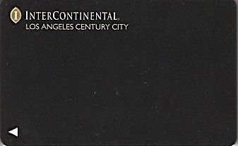 Hotel Keycard Inter-Continental Los Angeles U.S.A. Front